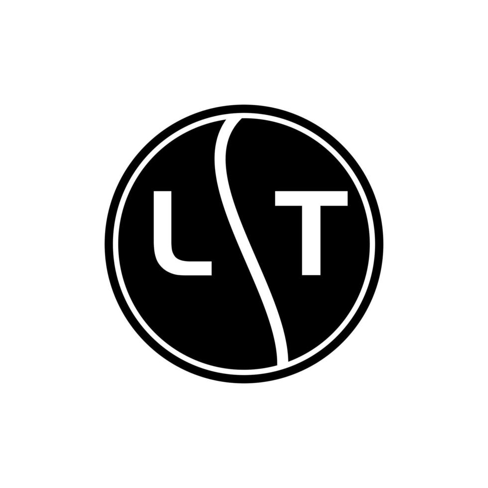 lt lettre logo design.lt création initiale créative du logo de la lettre lt. Concept créatif de logo de lettre d'initiales de lt. vecteur