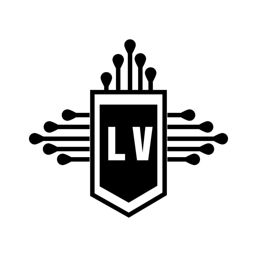 création de logo de lettre lv. création de logo de lettre lv initiale créative . concept de logo de lettre initiales créatives lv. vecteur