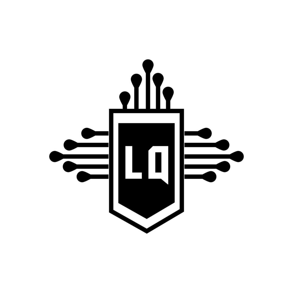 lq lettre logo design.lq création initiale du logo de la lettre lq. concept de logo de lettre initiales créatives lq. vecteur