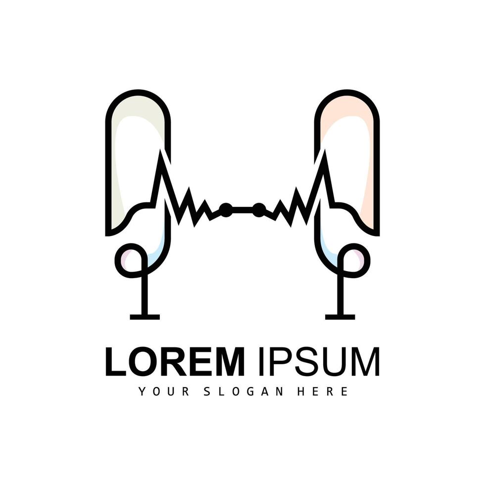 logo de podcast radio, illustration de microphone, conception de vecteur de badge d'icône de timbre