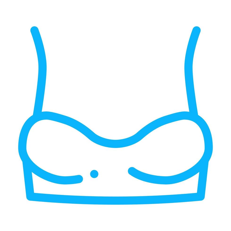 illustration de contour vectoriel icône soutien-gorge à armatures