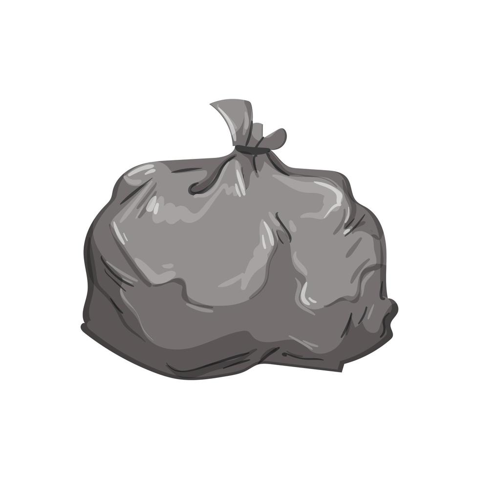 illustration vectorielle de dessin animé de sac poubelle propre vecteur