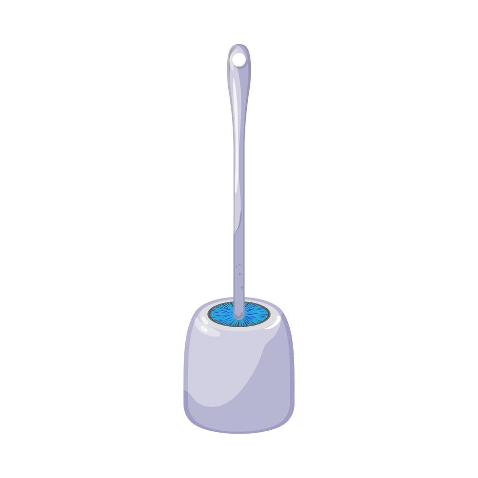 illustration vectorielle de dessin animé de brosse de toilette en plastique vecteur