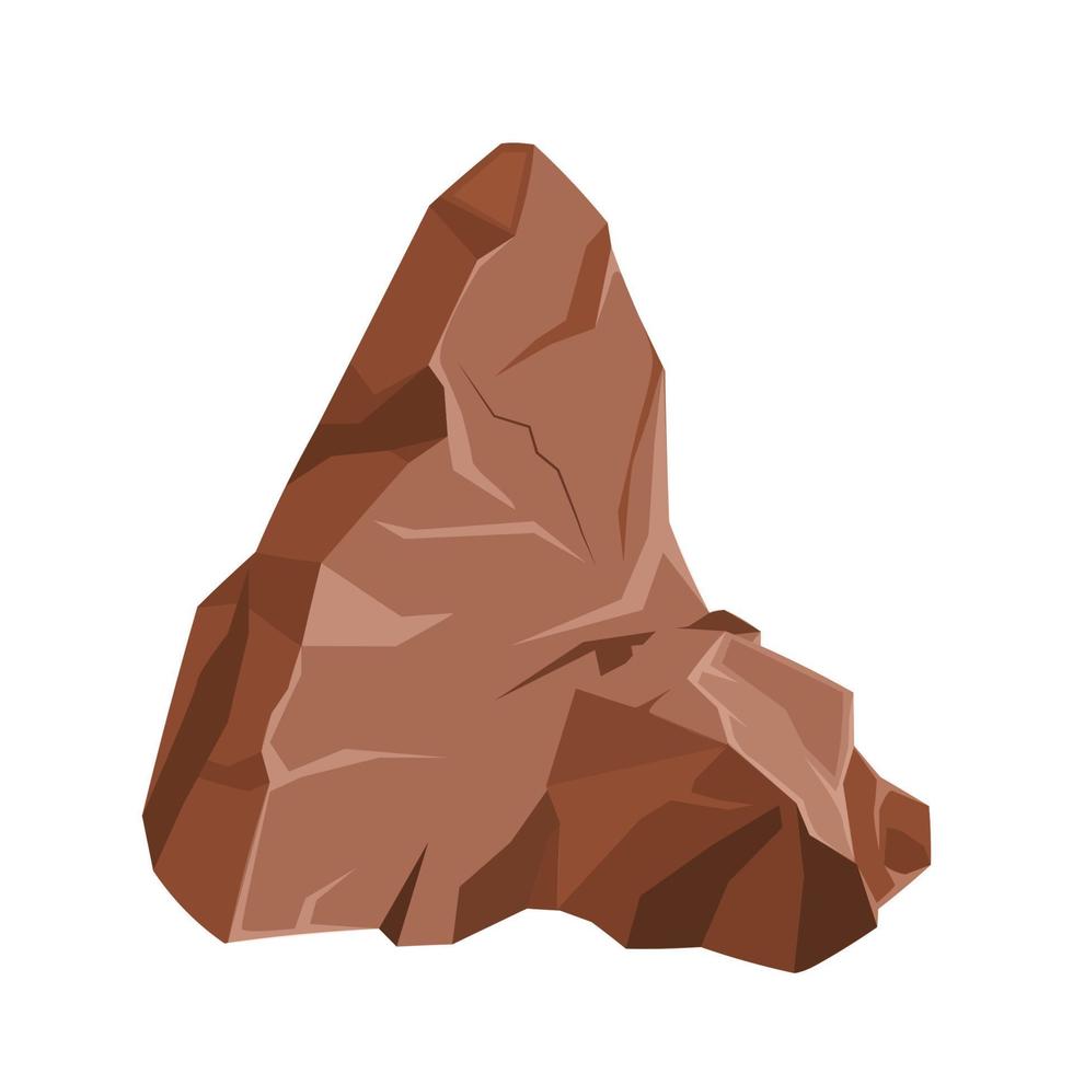 illustration vectorielle de pierre de roche dessin animé vecteur