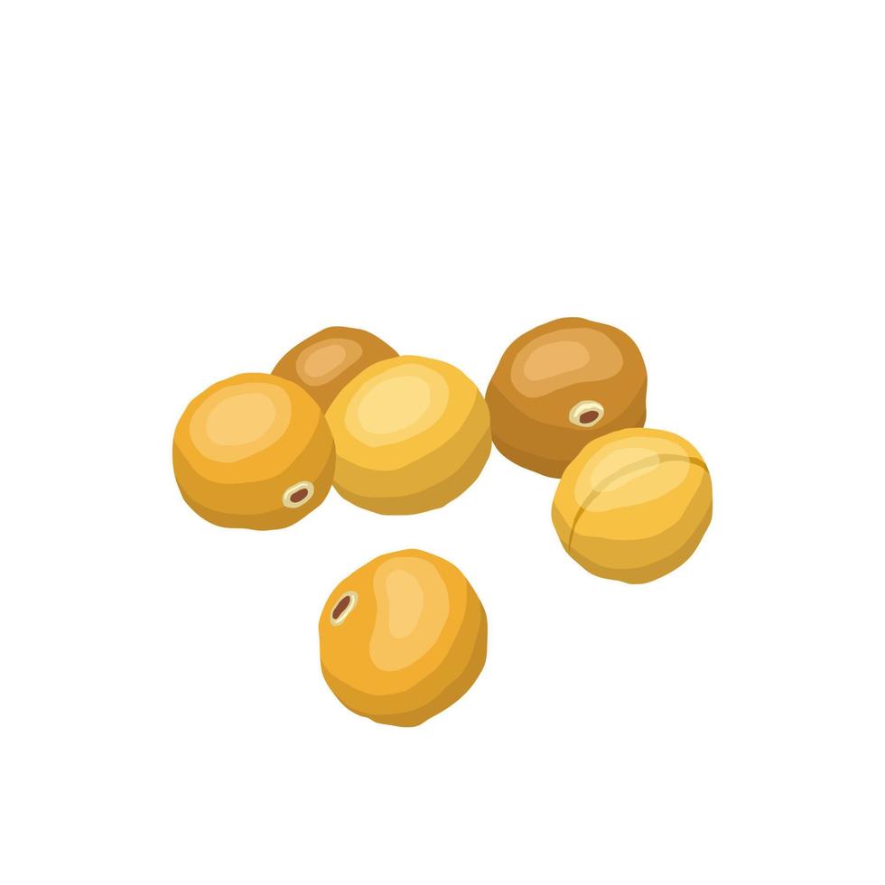 illustration vectorielle de dessin animé de grain de moutarde vecteur