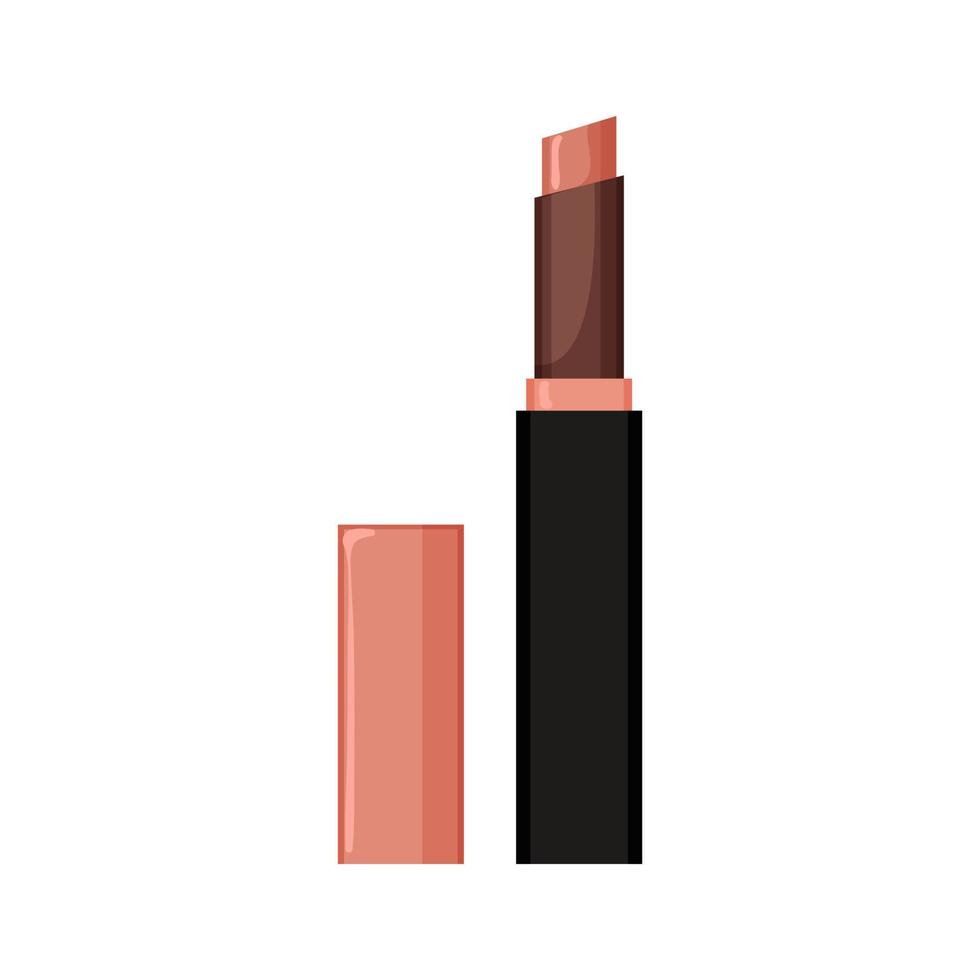 mode rouge à lèvres maquillage dessin animé illustration vectorielle vecteur
