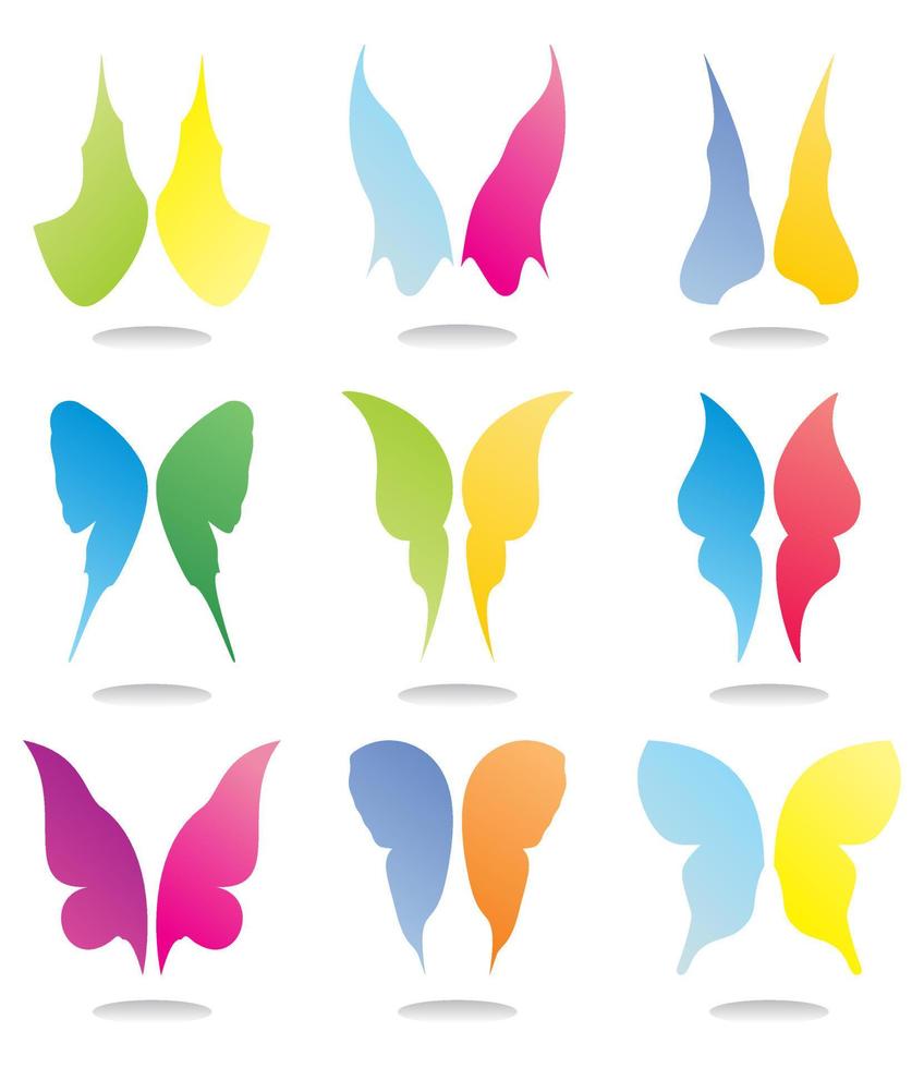 papillons pour la conception. une illustration vectorielle vecteur
