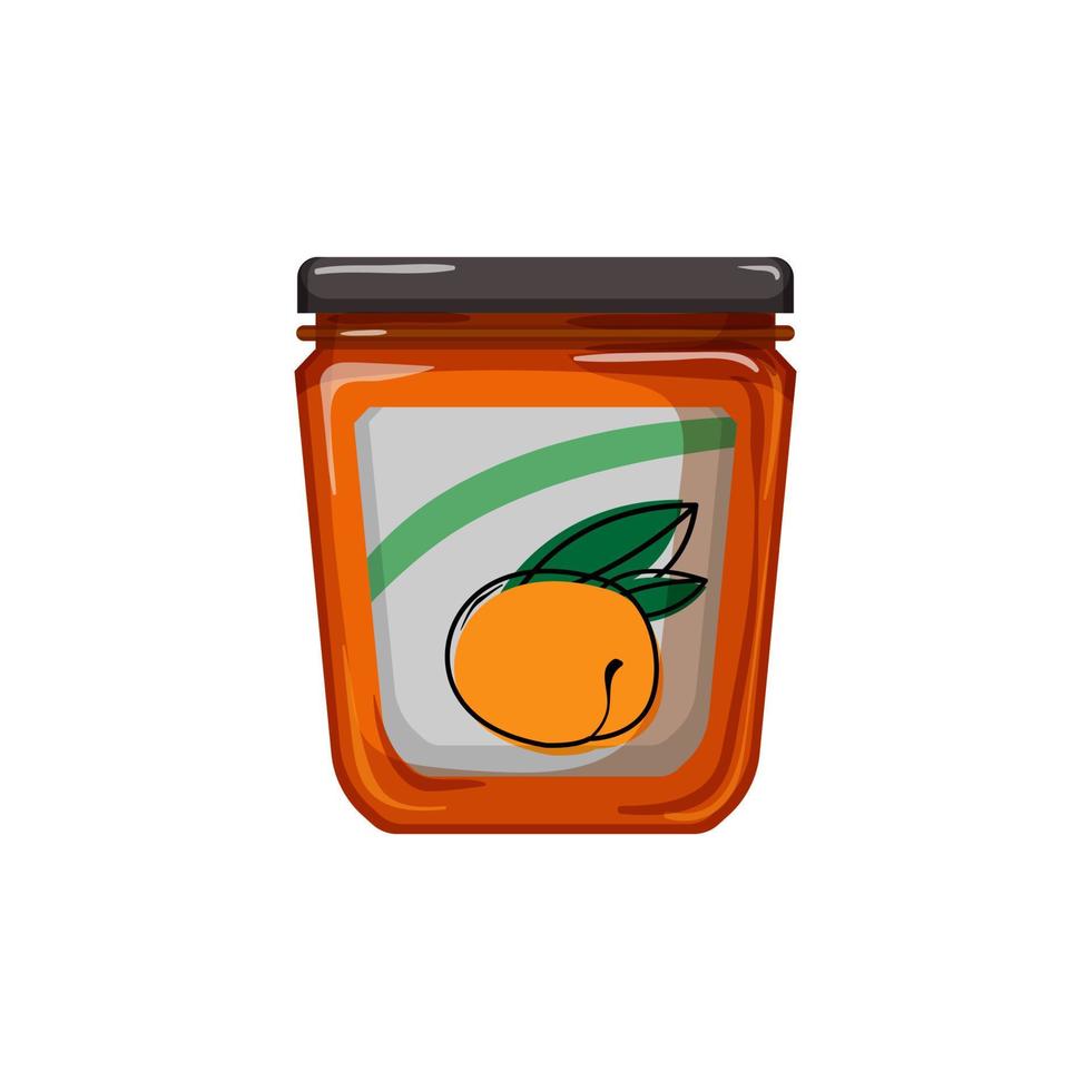 marmelade confiture fruits nourriture dessin animé illustration vectorielle vecteur