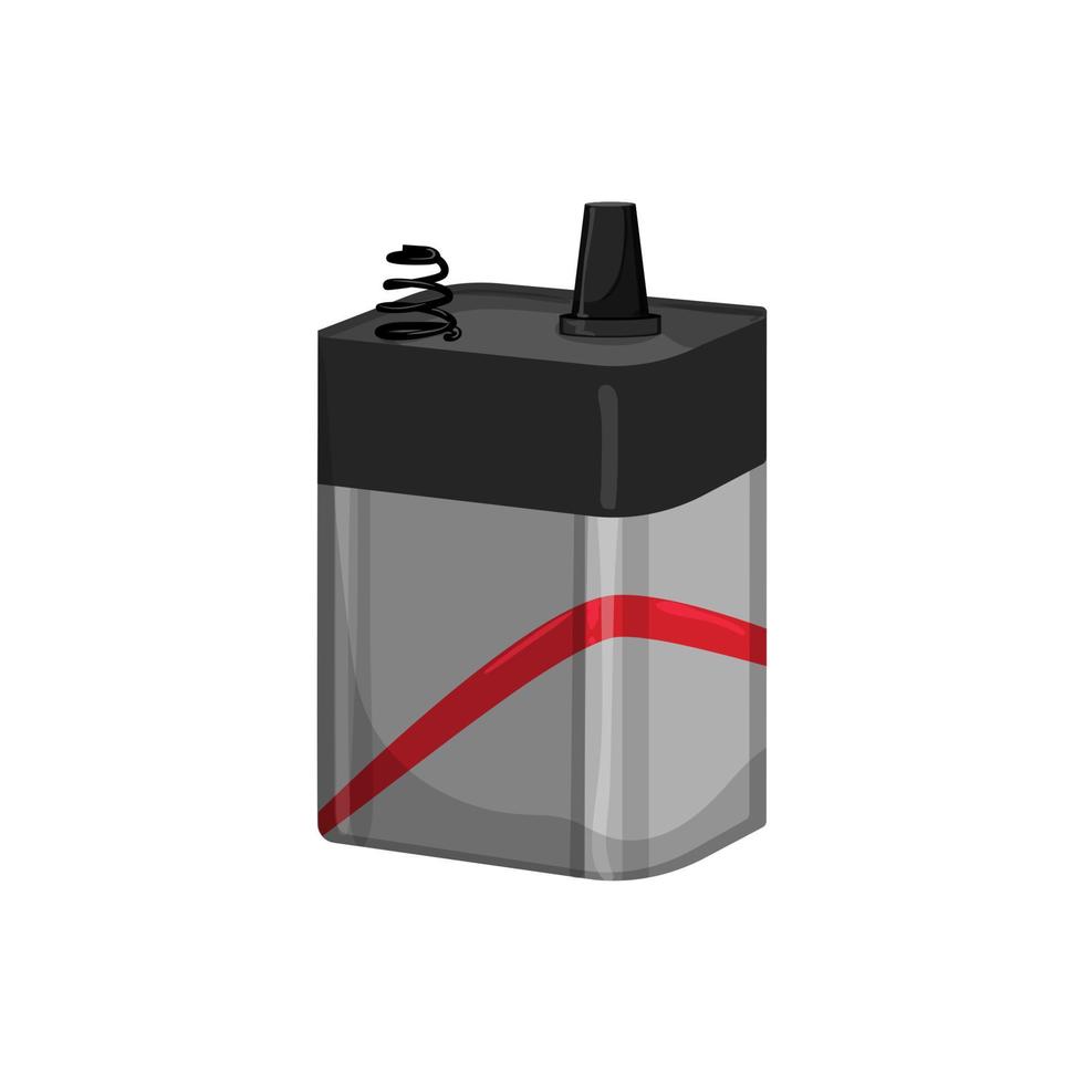 illustration vectorielle de dessin animé d'énergie de batterie au lithium vecteur