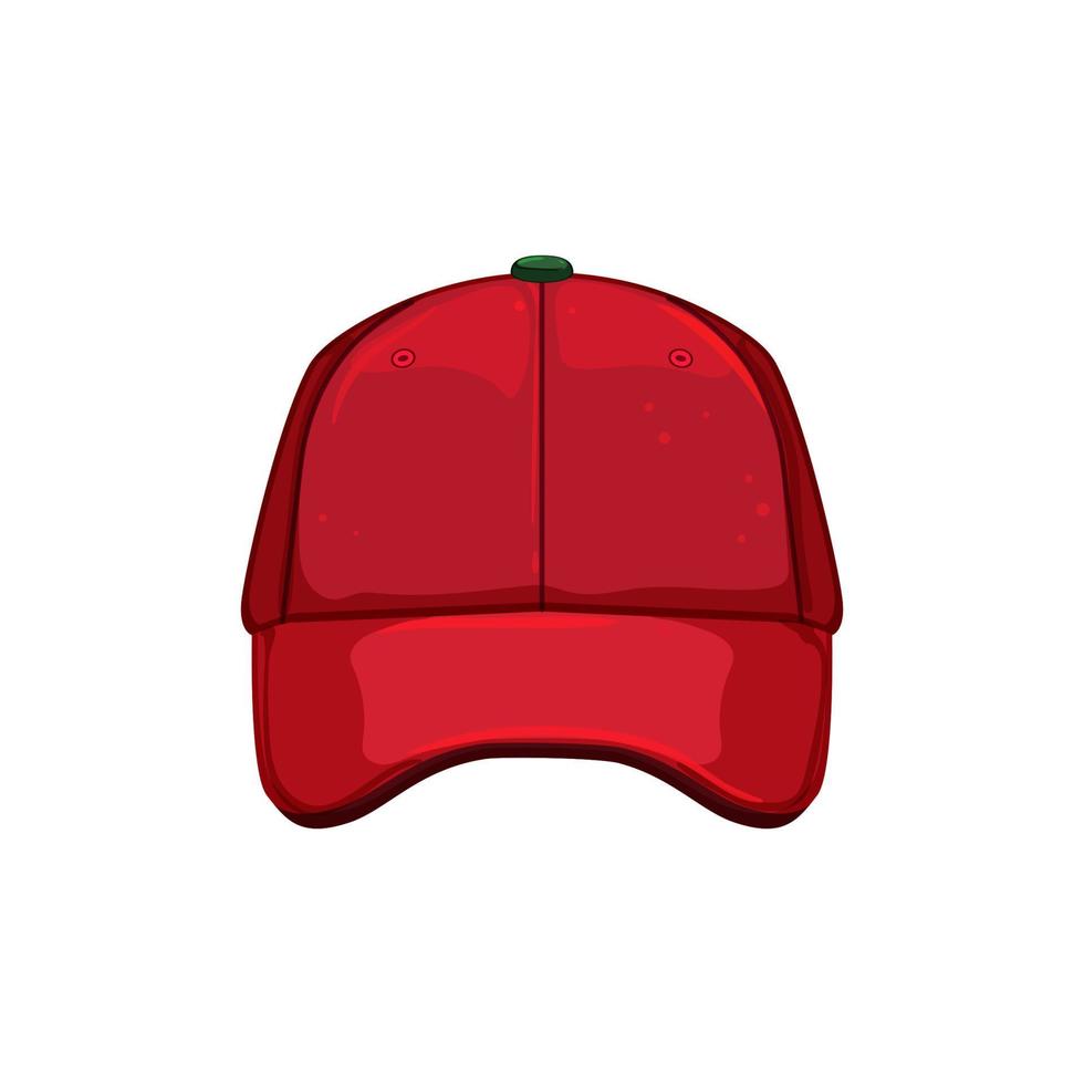 modèle de casquette de baseball illustration vectorielle de dessin animé vecteur