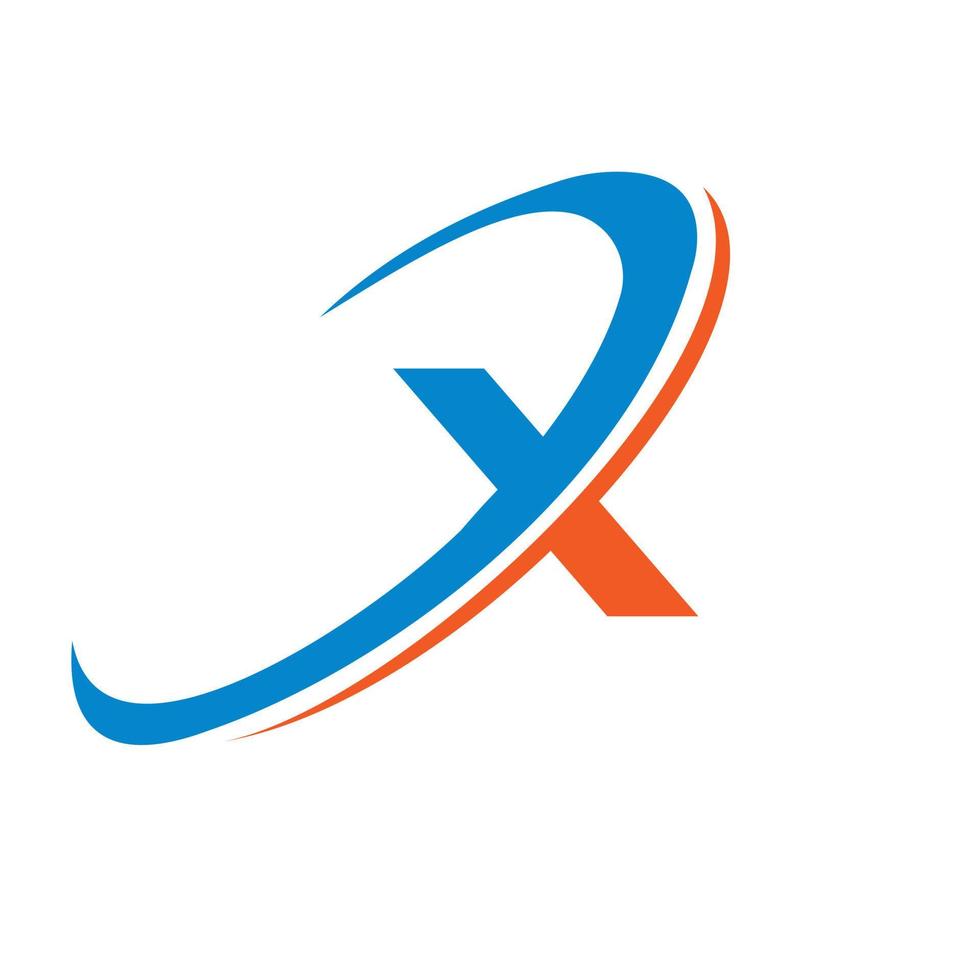 création de logo x, modèle de logo x initial. création de logo de lettre x créative et moderne vecteur