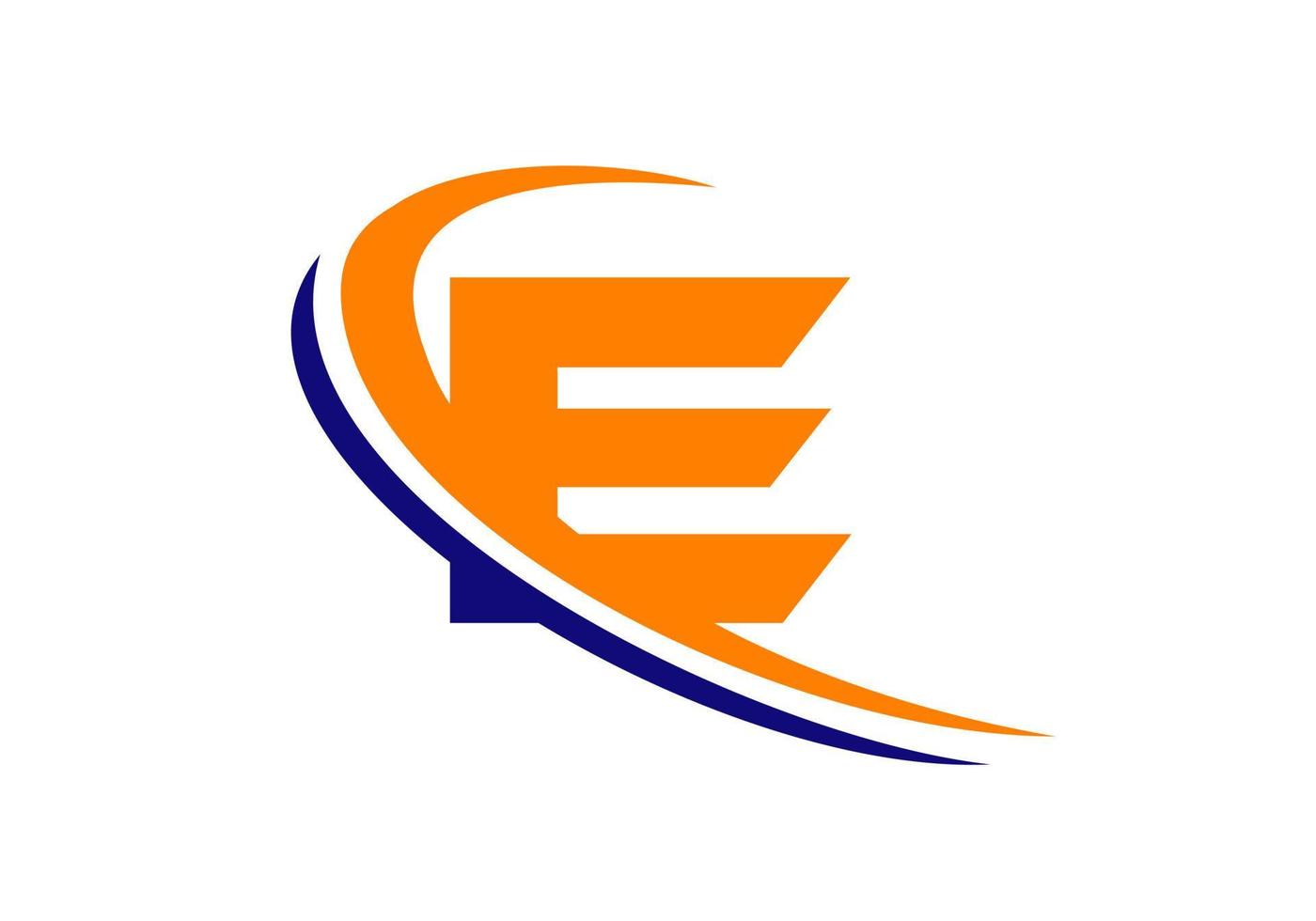modèle de logo d'entreprise lettre e. conception initiale du logo e pour l'immobilier, la finance, le marketing, la gestion, la construction, etc. vecteur