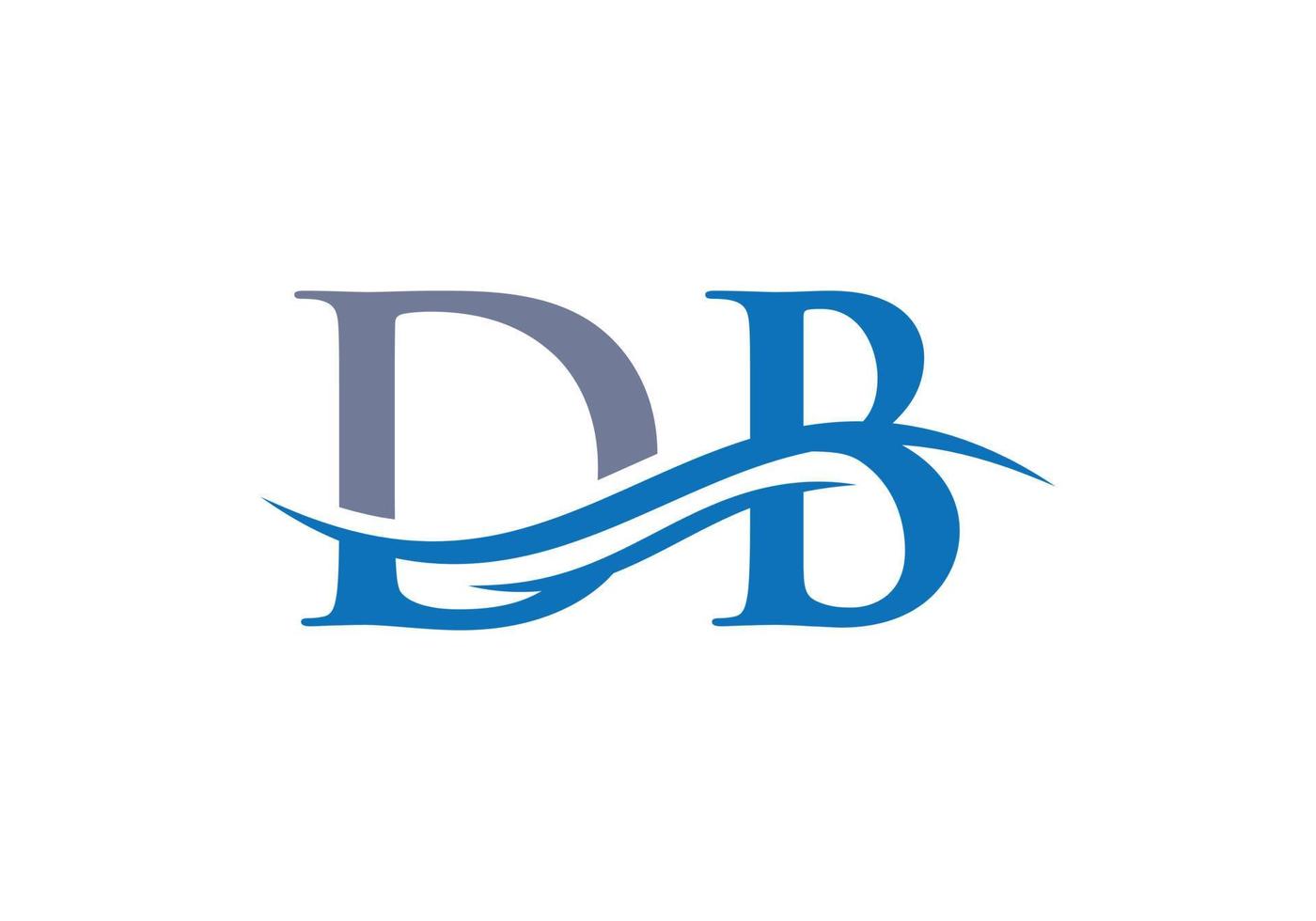 logo lié à la base de données pour l'entreprise et l'identité de l'entreprise. lettre créative db logo vecteur