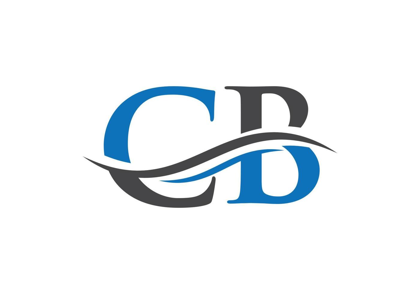 logo lié cb pour l'entreprise et l'identité de l'entreprise. vecteur de logo créatif lettre cb