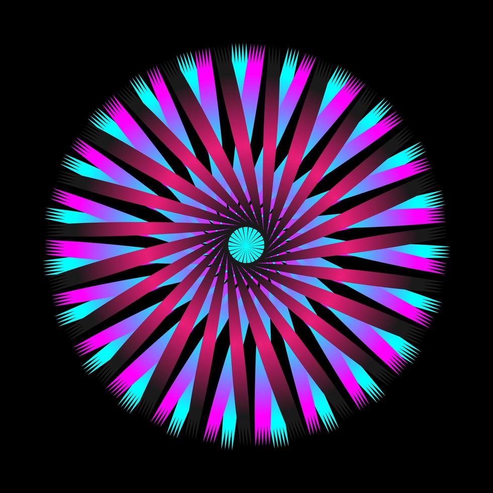 spirographe spirale circulaire abstraite vecteur