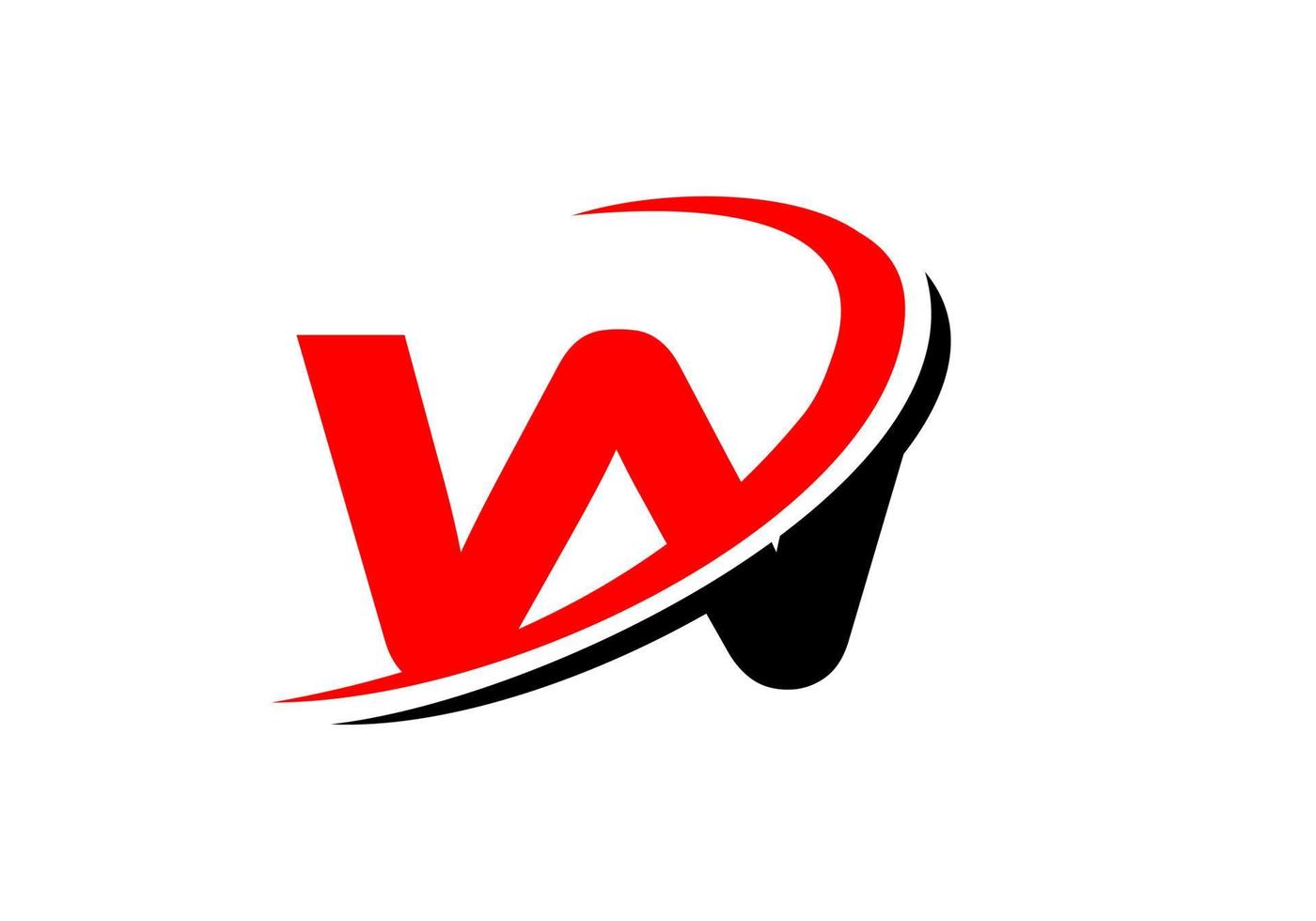 w modèle de logo d'entreprise de lettre. conception initiale du logo w pour l'immobilier, la finance, le marketing, la gestion, la construction, etc. vecteur