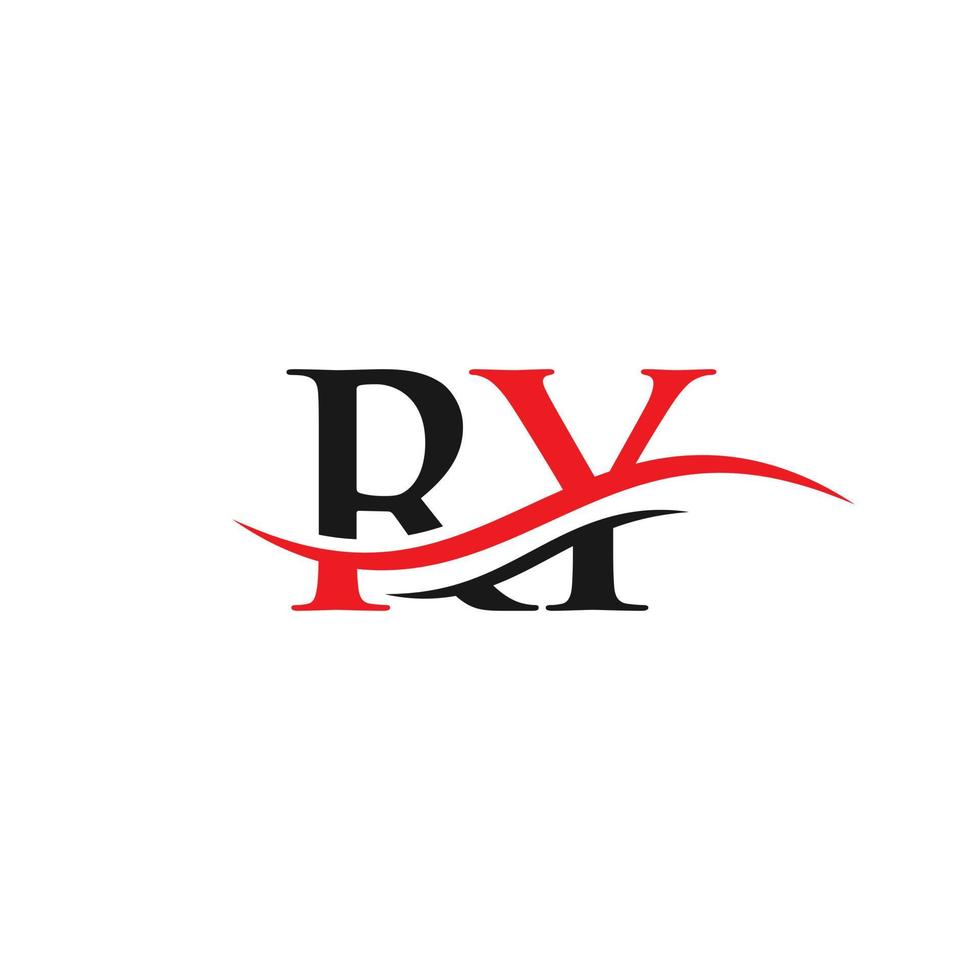 ry logo lié pour l'entreprise et l'identité de l'entreprise. vecteur de logo créatif lettre ry