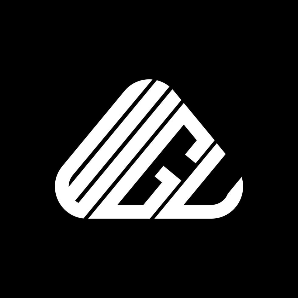 conception créative du logo wgu letter avec graphique vectoriel, logo wgu simple et moderne. vecteur