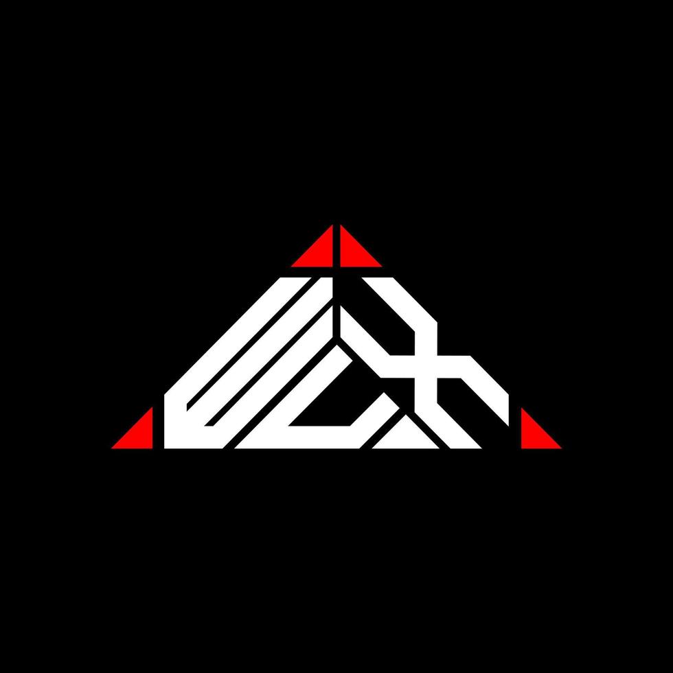 conception créative du logo wux letter avec graphique vectoriel, logo wux simple et moderne. vecteur
