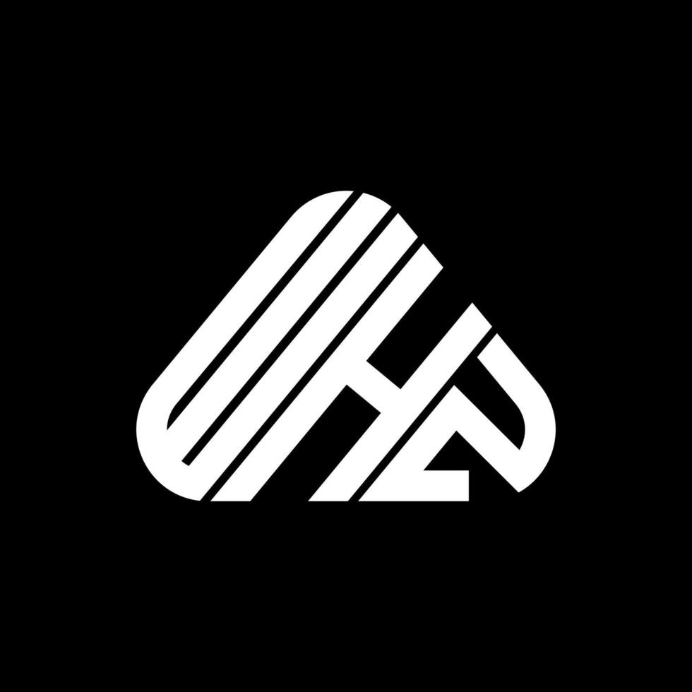 création de logo de lettre whz avec graphique vectoriel, logo whz simple et moderne. vecteur