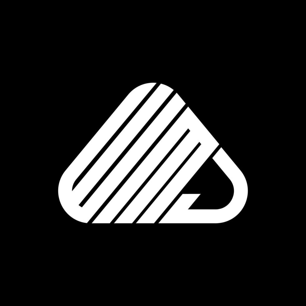 conception créative du logo wmj letter avec graphique vectoriel, logo wmj simple et moderne. vecteur
