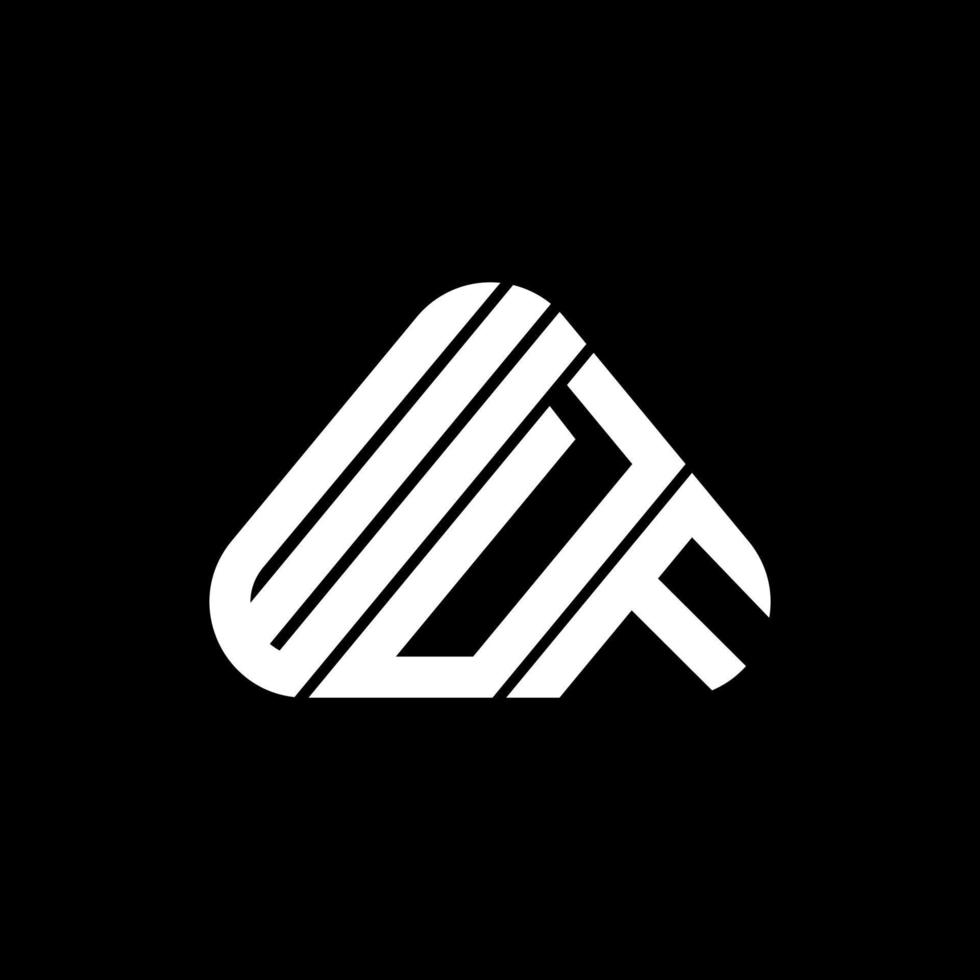 conception créative de logo de lettre wdf avec graphique vectoriel, logo wdf simple et moderne. vecteur