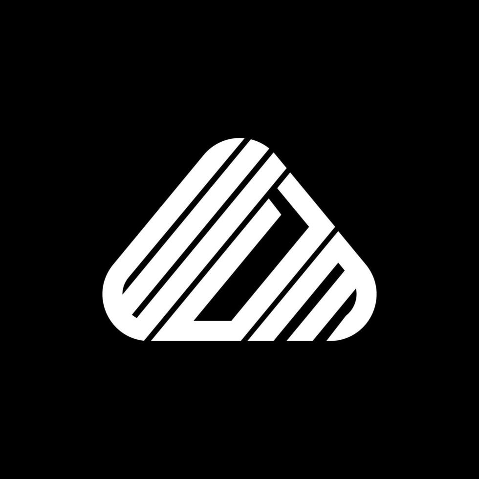 conception créative de logo de lettre wdm avec graphique vectoriel, logo wdm simple et moderne. vecteur