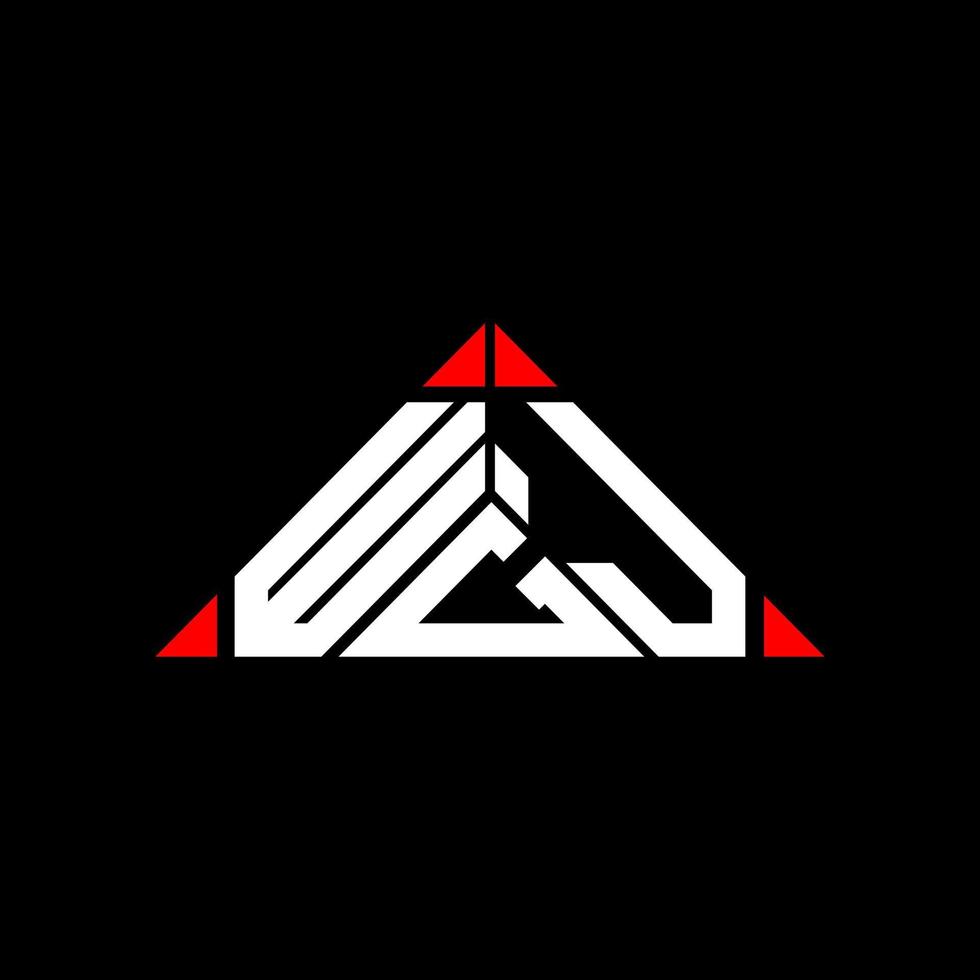 conception créative du logo de lettre wgj avec graphique vectoriel, logo wgj simple et moderne. vecteur
