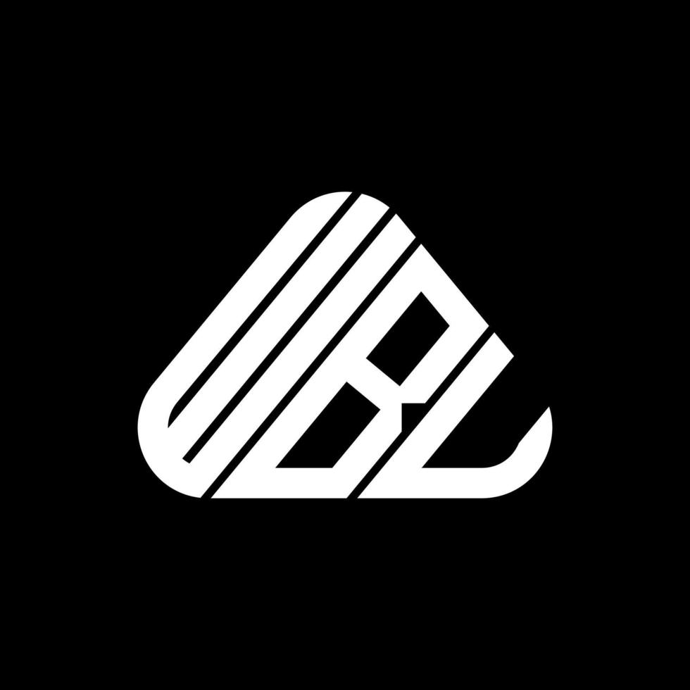conception créative du logo wbu letter avec graphique vectoriel, logo wbu simple et moderne. vecteur