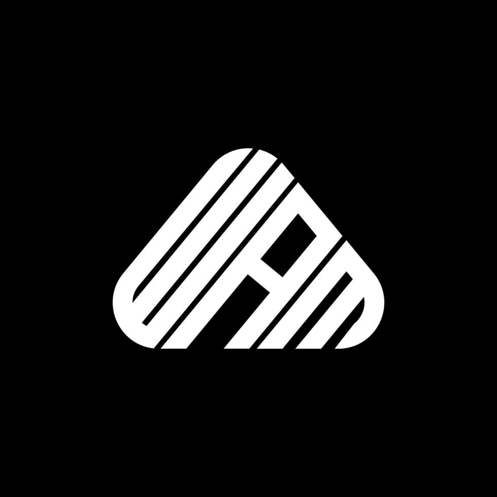 wam letter logo design créatif avec graphique vectoriel, wam logo simple et moderne. vecteur