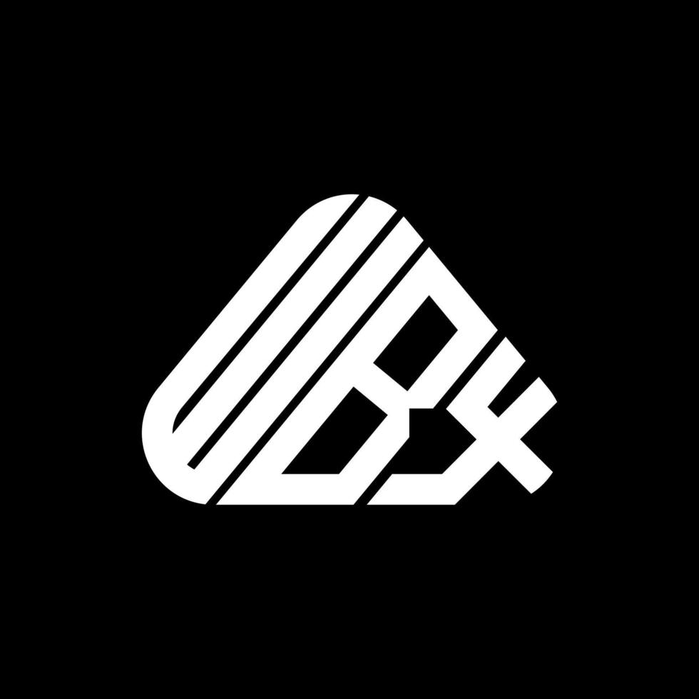 conception créative de logo de lettre wbx avec graphique vectoriel, logo wbx simple et moderne. vecteur
