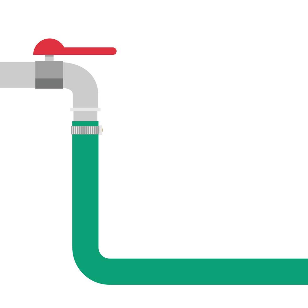 robinet et vecteur de tuyau. fond d'écran. espace libre pour le texte. espace de copie. tuyau.