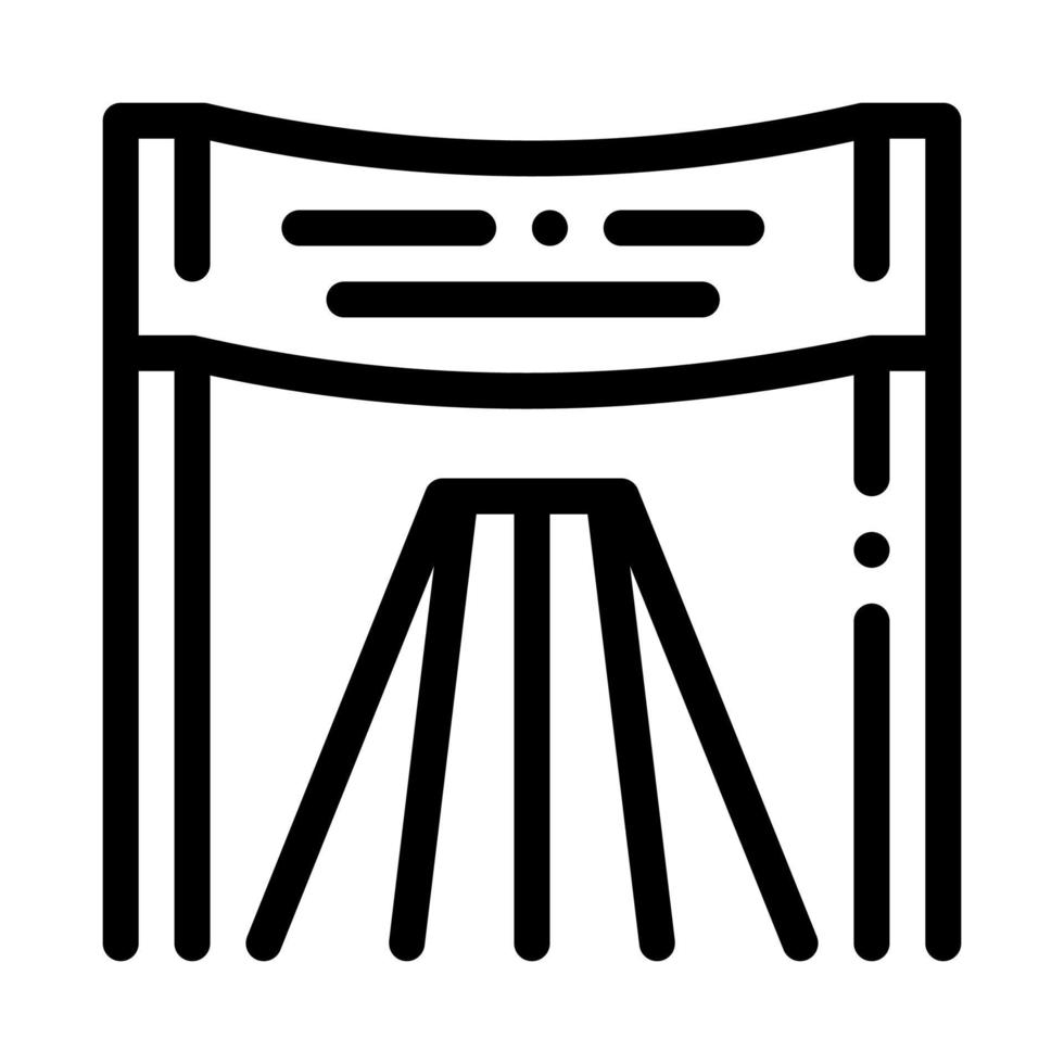 illustration vectorielle de l'icône de la chaise personnelle de l'athlète vecteur