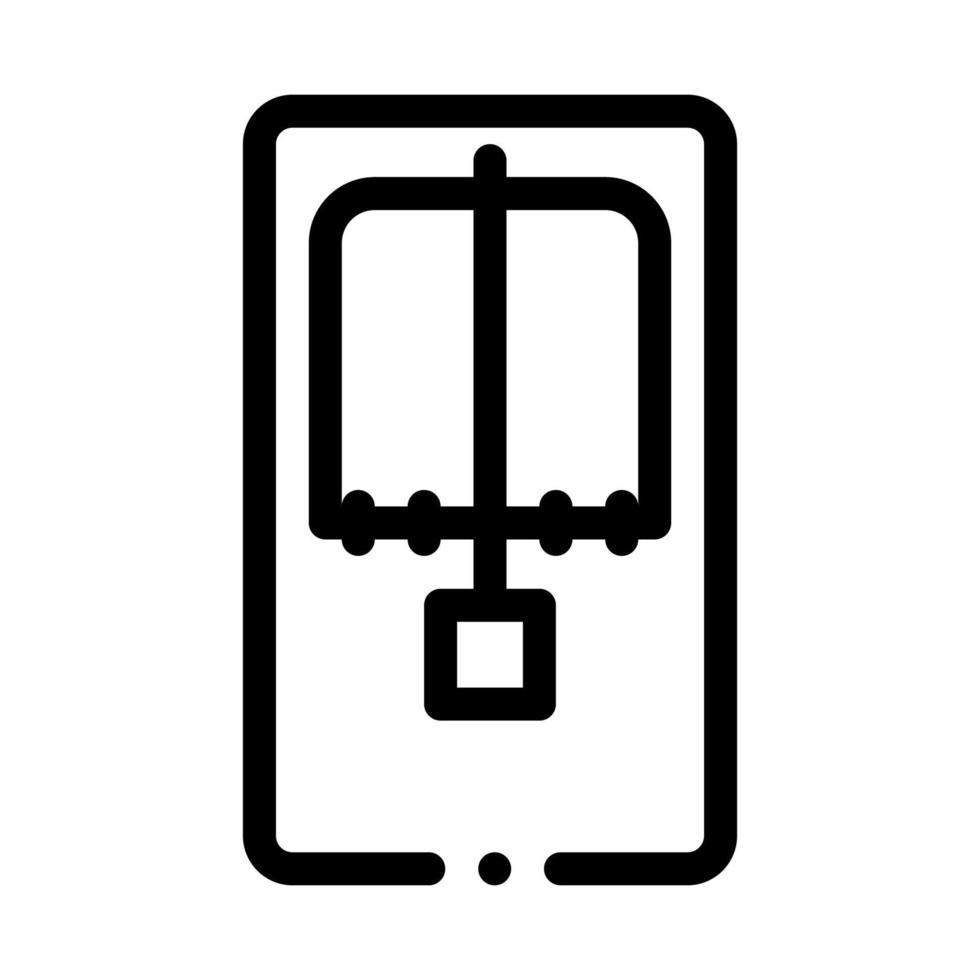 piège à souris au-dessus de l'illustration vectorielle de l'icône de vue vecteur