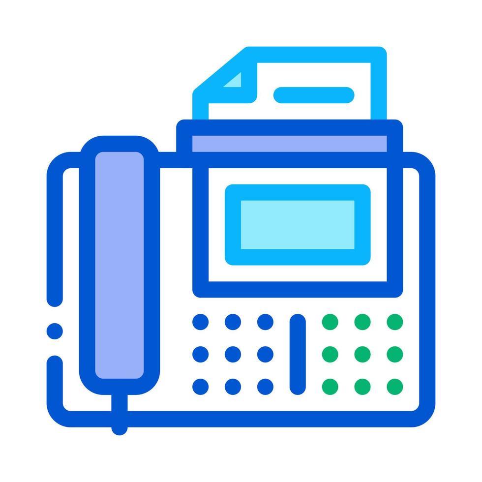 illustration de contour vectoriel icône fax