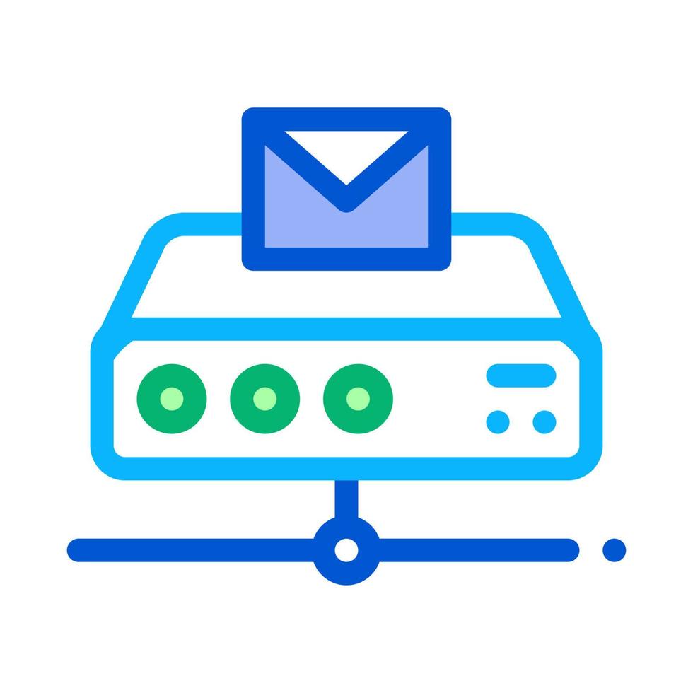 illustration vectorielle de l'icône de la technologie numérique de messagerie vecteur