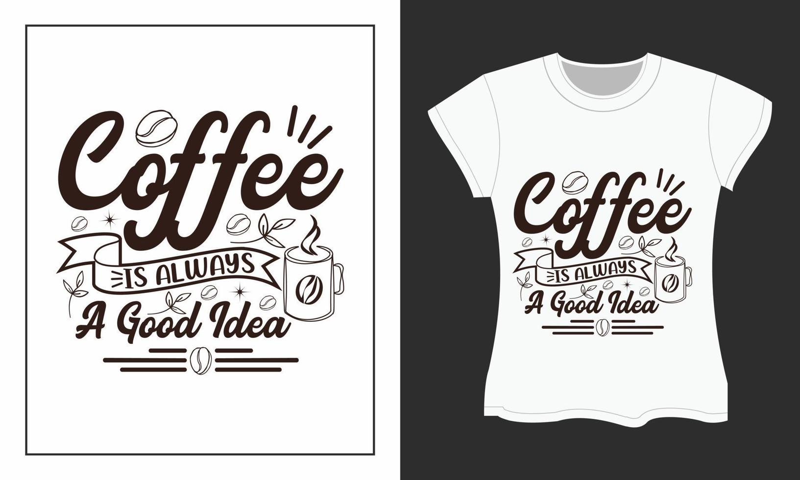 conception de t-shirt svg café. conception de fichiers de coupe svg café. conception de t-shirt de café. vecteur