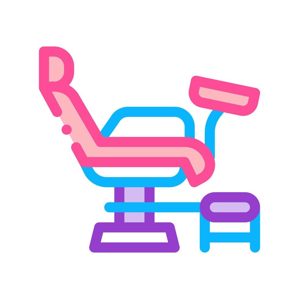 chaise générique couleur icône illustration vectorielle vecteur