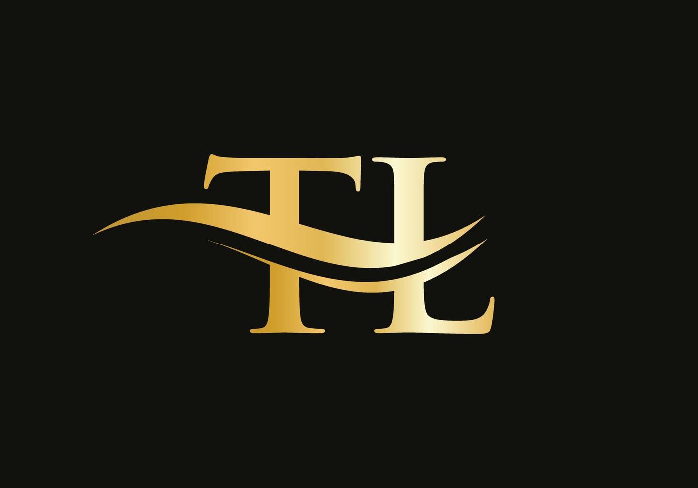 lettre tl créative avec concept de luxe. création de logo tl moderne pour l'identité de l'entreprise et de l'entreprise vecteur
