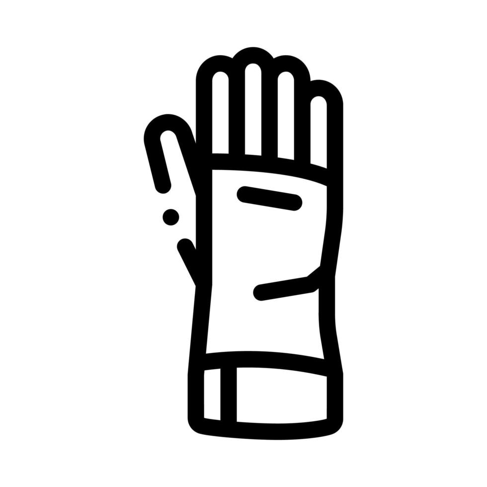 gant de conducteur icône noire illustration vectorielle vecteur