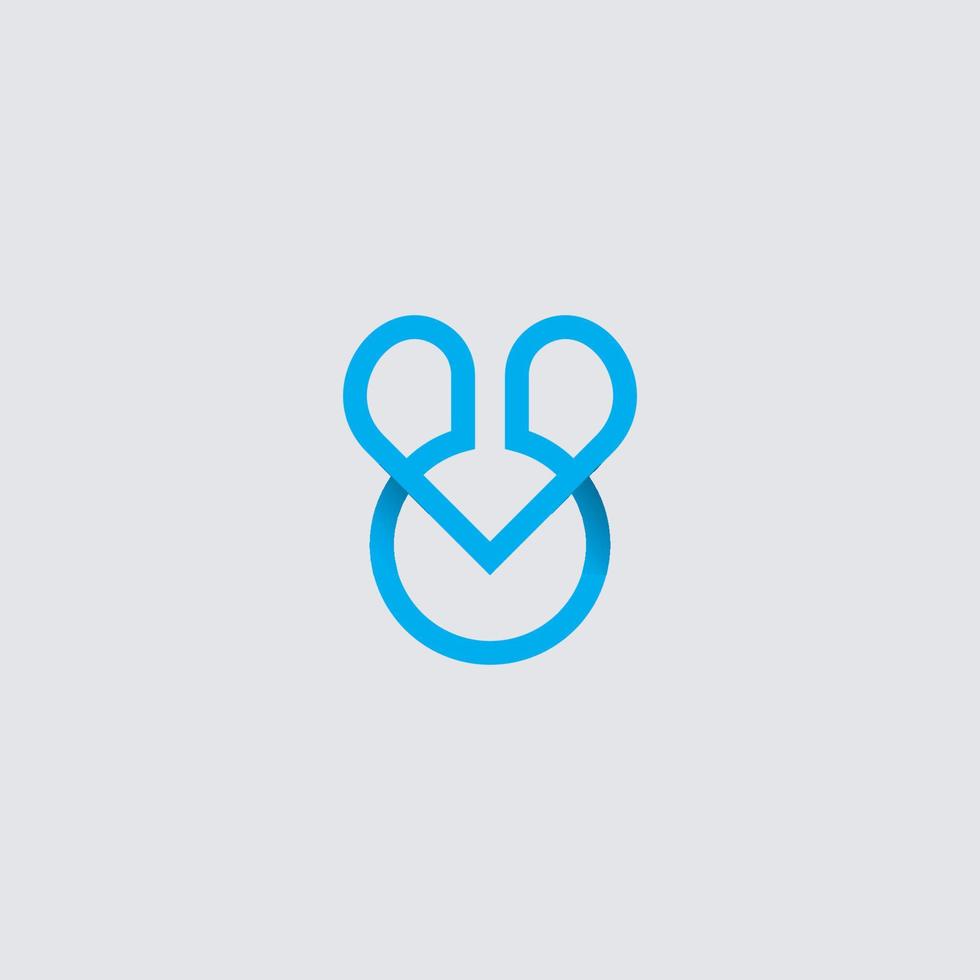 logo de laboratoire chimique avec symbole de rencontre amoureuse vecteur premium