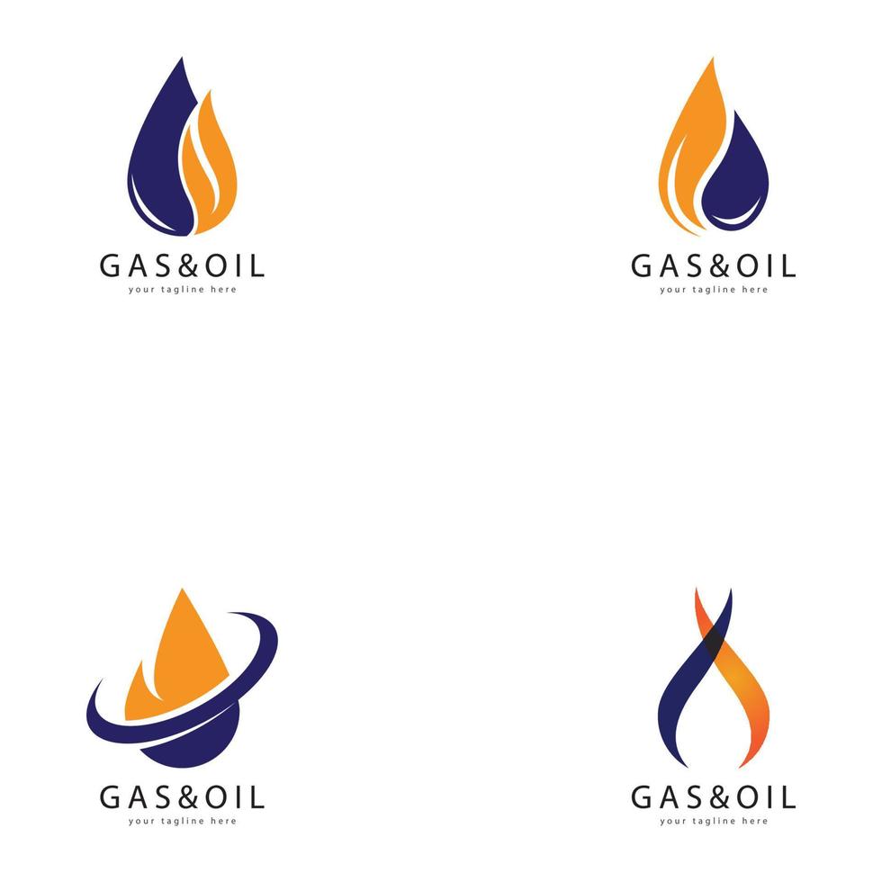 vecteur de logo pétrole et gaz