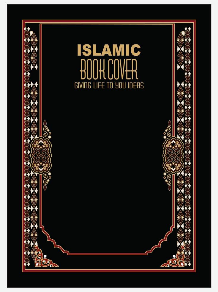 couverture de livre islamique, couverture de livre, image vectorielle, livre, logo, vecteur