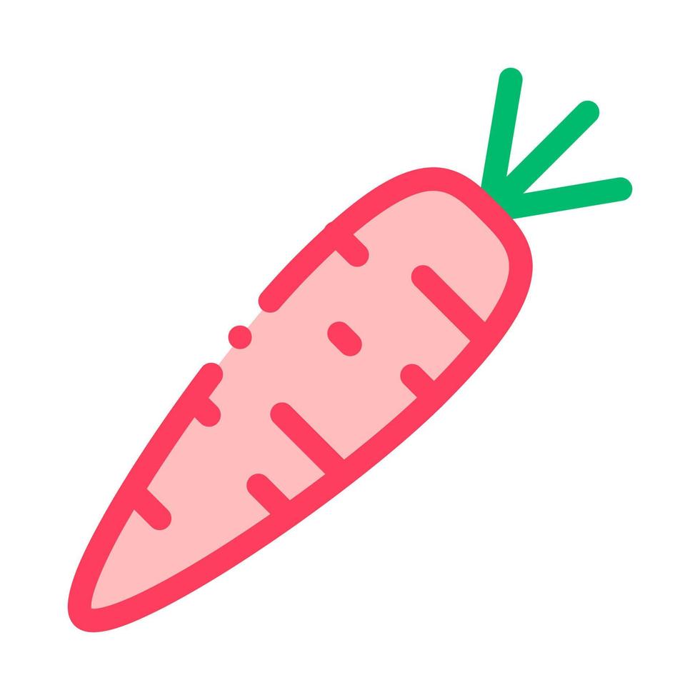 icône de signe de vecteur de carotte de légumes de nourriture saine