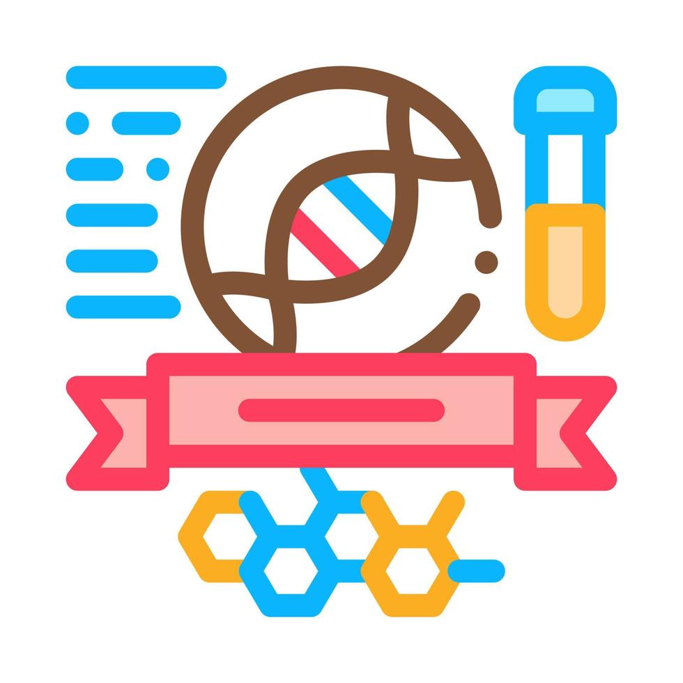 sujets de chimie graduation icône vecteur contour illustration