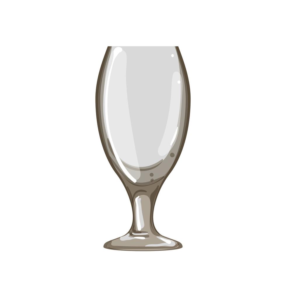 illustration vectorielle de dessin animé de verre de bière froide vecteur