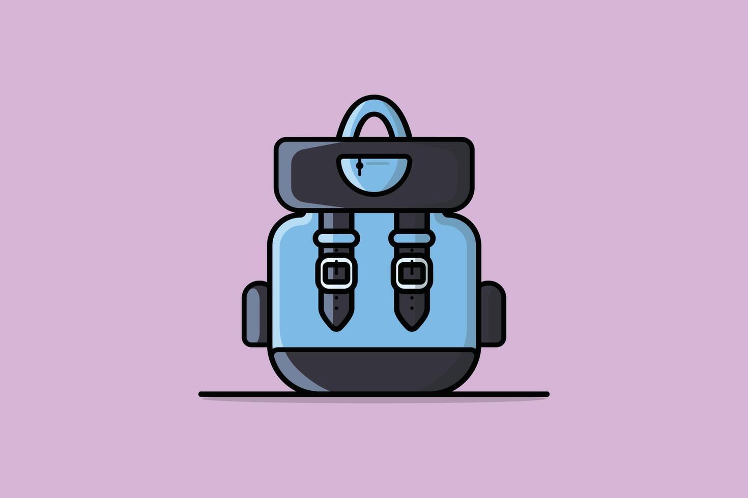 illustration vectorielle de sac à main de mode féminine. concept d'icône d'objets de beauté et de mode. sacs à main à la mode, accessoire féminin, conception vectorielle de sacs de mode. sac à main féminin pour le shopping, les voyages, les vacances. vecteur