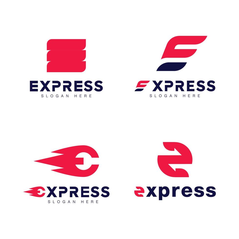 modèle d'illustration de conception d'icône de vecteur de logo express