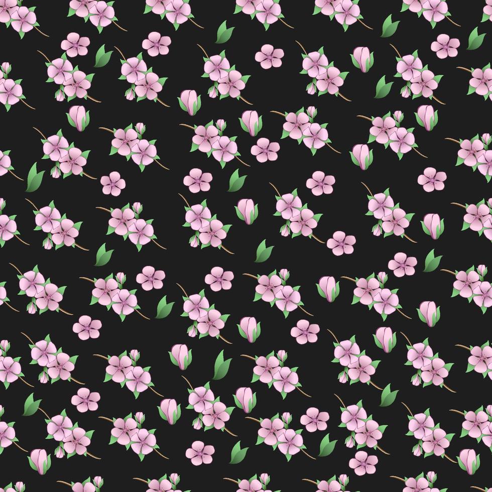 motif floral sans soudure vecteur