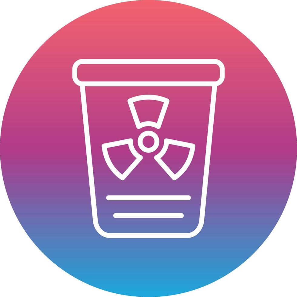 icône de vecteur de déchets toxiques